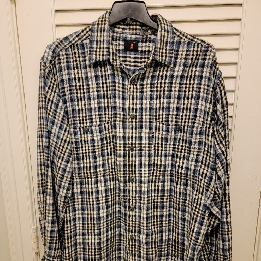 Levi's Men's Jeansware Long Sleeve Button Down Large Cotton Shirt